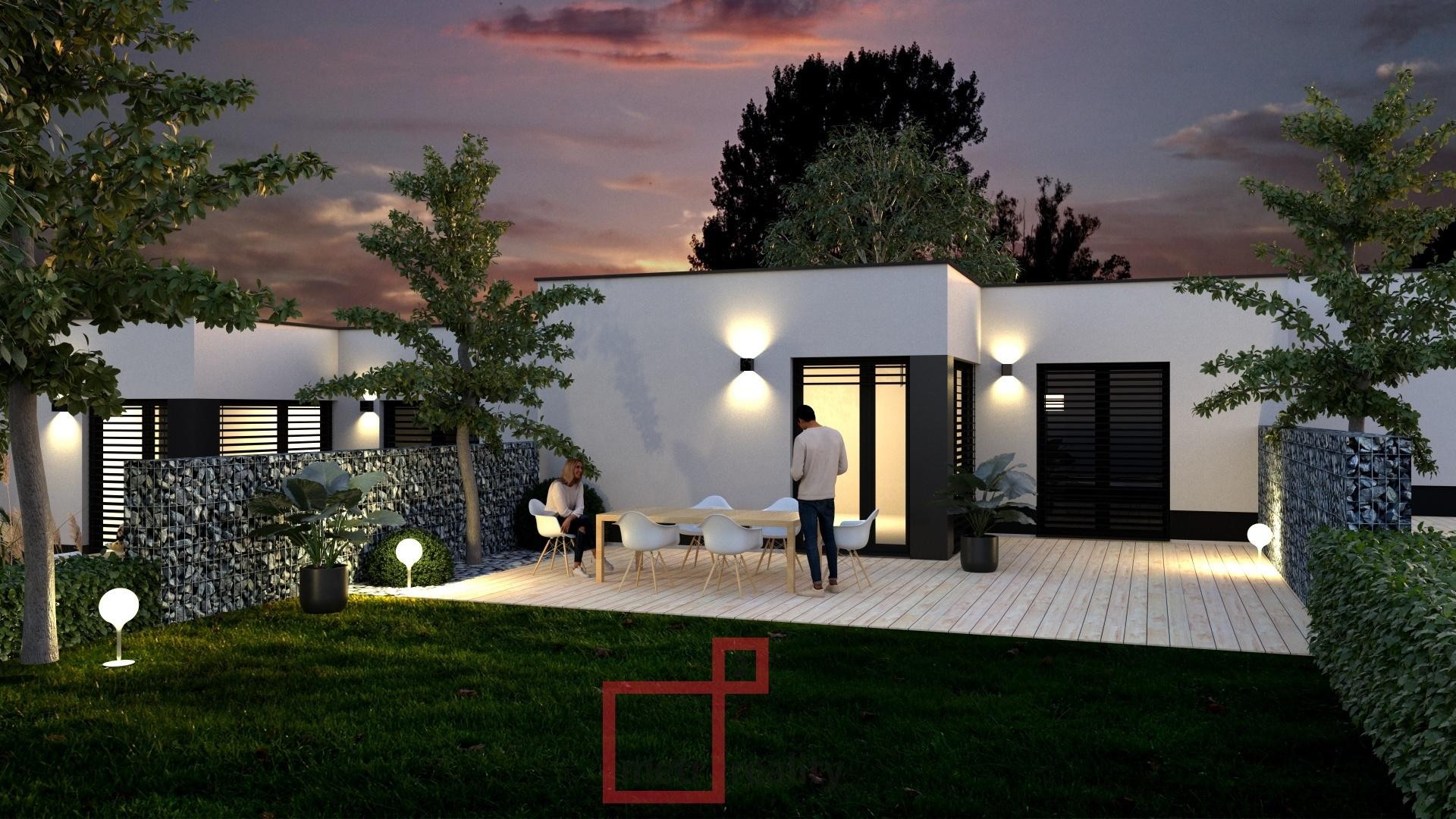 Prodej atypické novostavby domu s terasou nabízející soukromí – RD P02 / Brodek u Prostějova