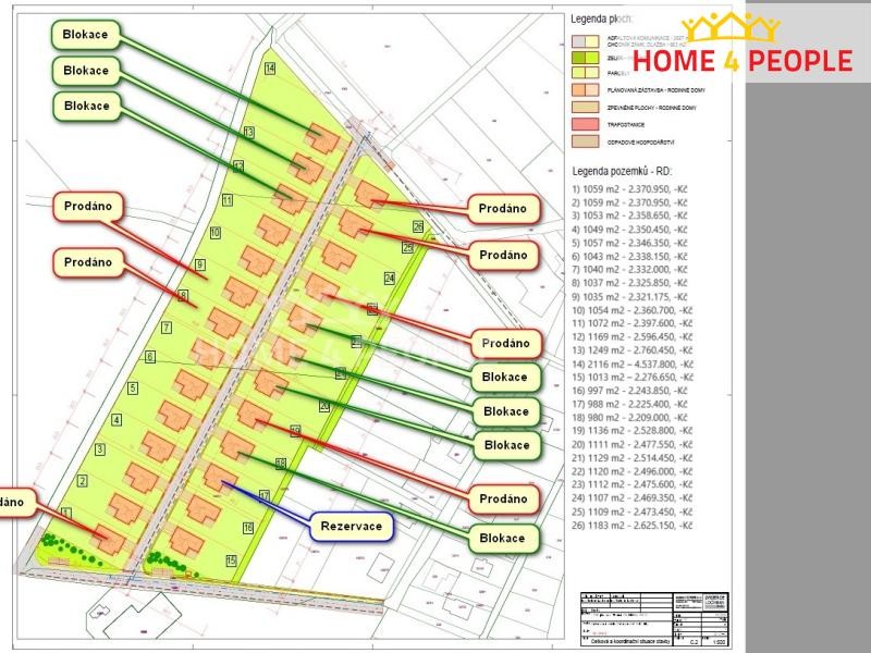 Výstavba domu s pozemkem Bára 4+kk, 84 m2 s pozemkem 1120 m2 (č.22) Bořenovice u Holešova