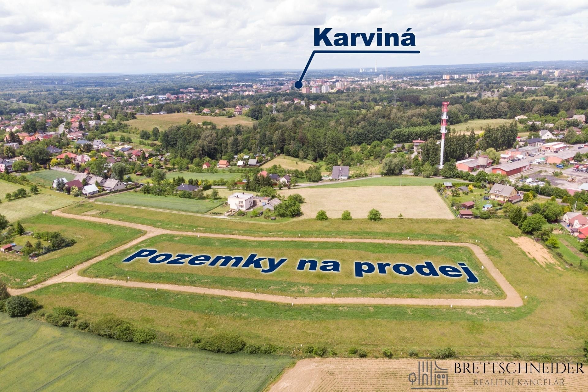 Prodej stavebního pozemku, 1000 m2, U Farmy, Karviná - Ráj