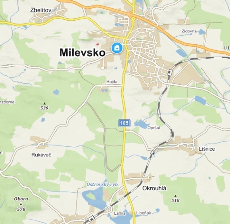 RD s pozemky, podíl 17/24,  Milevsko