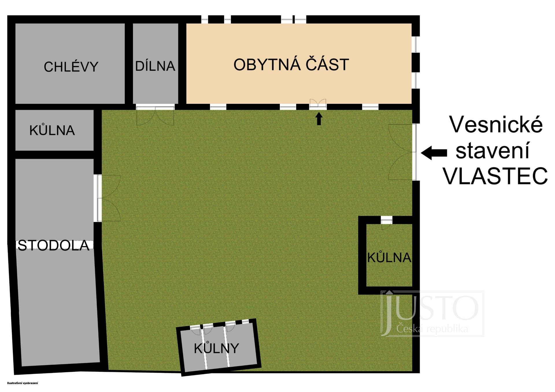 Prodej RD 3+kk, 91 m² (507 m²), Vlastec