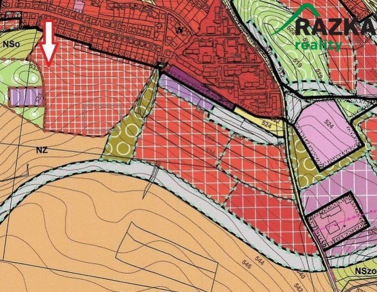 Stavební pozemek (1230 m2) Tachov, okr. Tachov