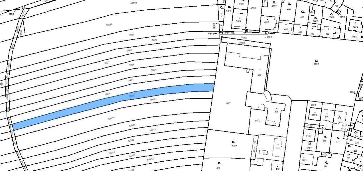 Prodej stavebního pozemku 1235 m2, Kyjov