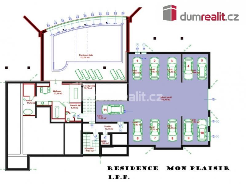 Prodej, mezonetový byt 3+kk, 182,00 m2, Residence Mon Plaisir, Mariánské Lázně