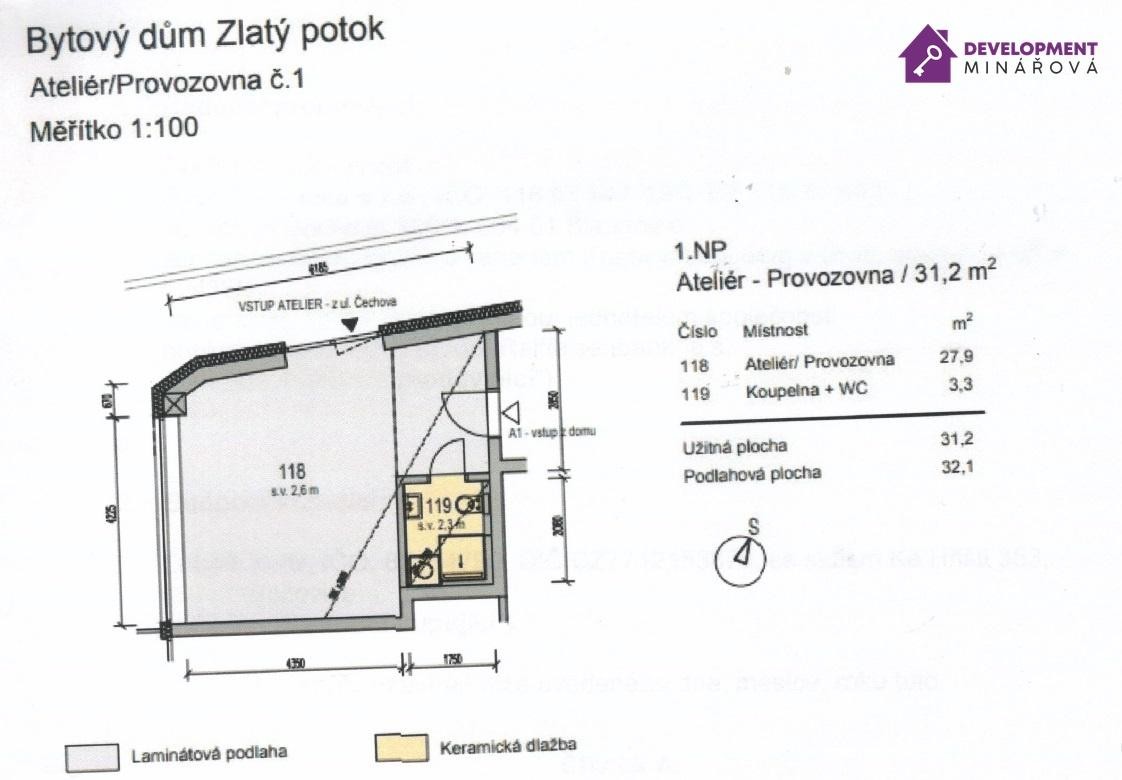 Prodej, Obchodní prostory,  31m2 - Šlapanice