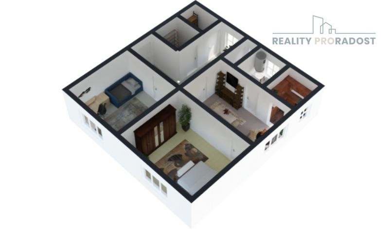 Prodej prostorného bytu 3+1, 102 m2, Dolní Sídliště, Rokytnice v Orlických horách