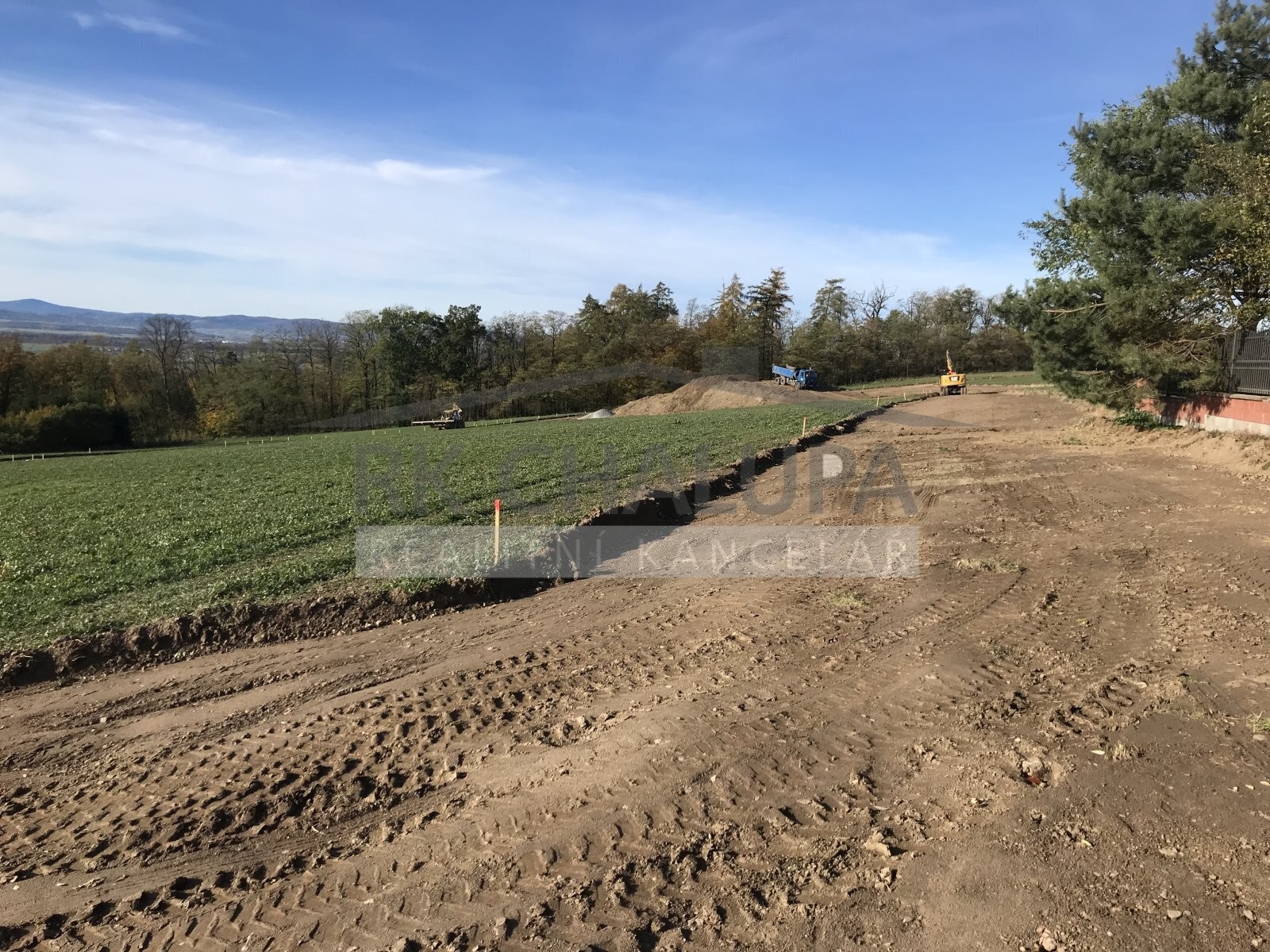 Prodej stavebního pozemku, výměra 1839 m2, Hosín u Českých Budějovic