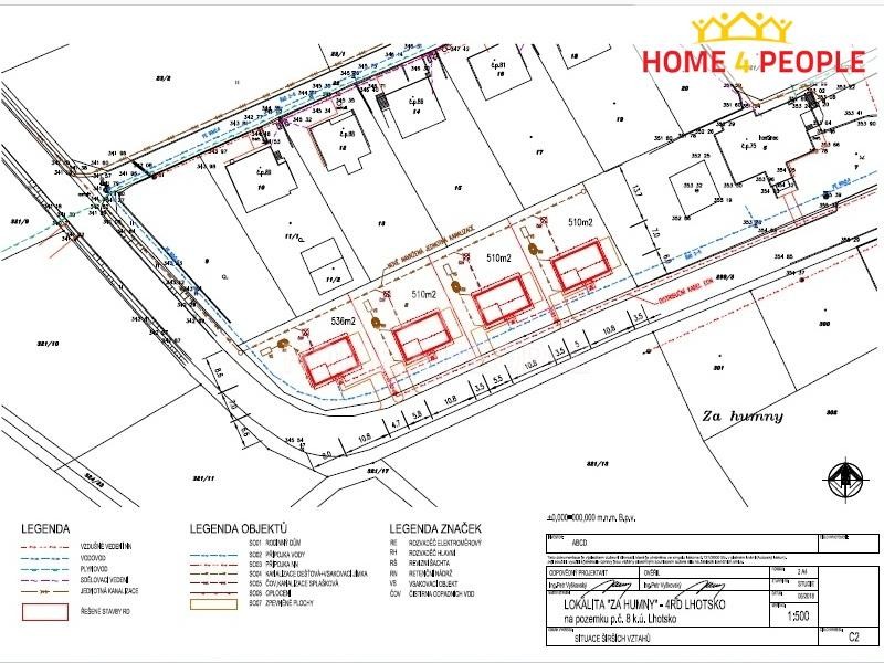 Pozemkem (č.2) 510 m2 v obci Lhotsko u Vizovic