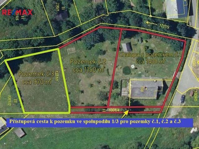 Prodej pozemku pro výstavbu 970 m2, Malá Morava