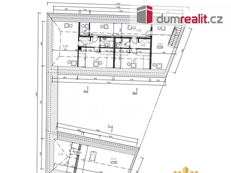 Prodej, stavební pozemek 432 m2, centrum obce Mazelov, okr. České Budějovice