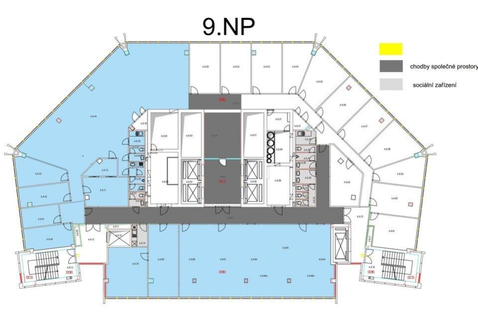 Pronájem obchodních prostor v City Empiria (554m2), Pankrác