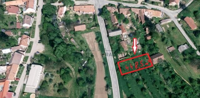 Prodej stavebního pozemku 448,5 m2 v Bohuslavicích u Kyjova , lokalita u Hřiště.