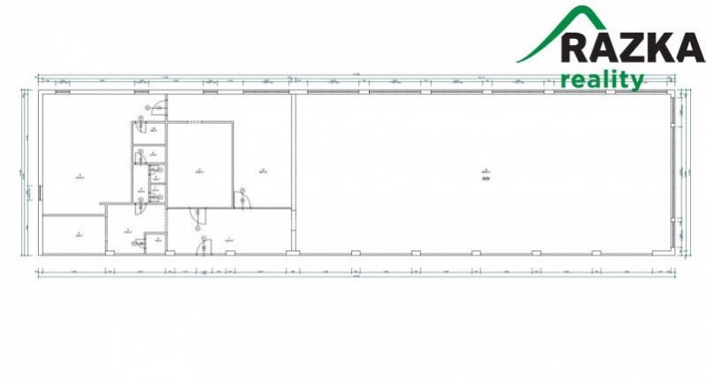 Pronájem haly 520m2 (výroba, sklad)v Tachově, ul. Vilémovská