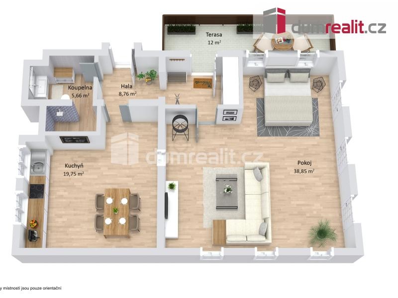 Prodej posledního apartmánu 2+kk v Horní Blatné, okr. Karlovy Vary