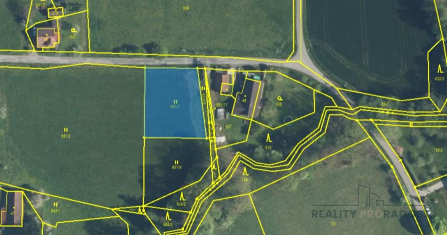Prodej stavebního pozemku 1 100 m² Horní Domaslavice, okres Frýdek-Místek