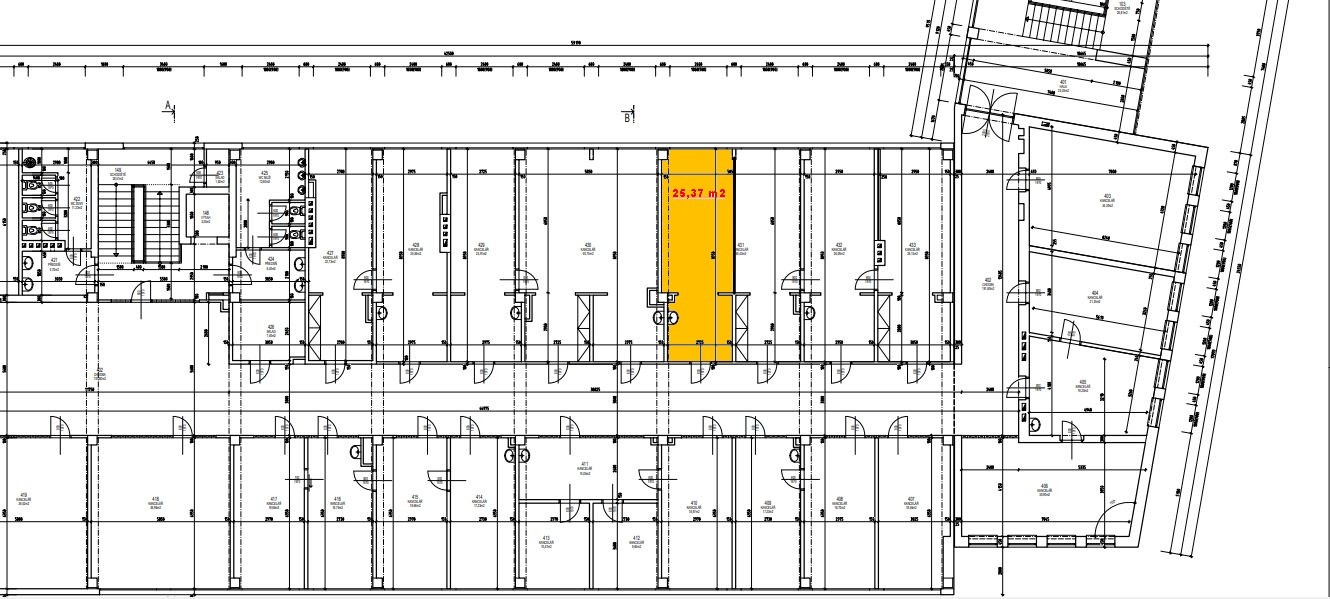 Obch. galerie Globus, Jihlava, pronájem obchodního prostoru 25,37 m2