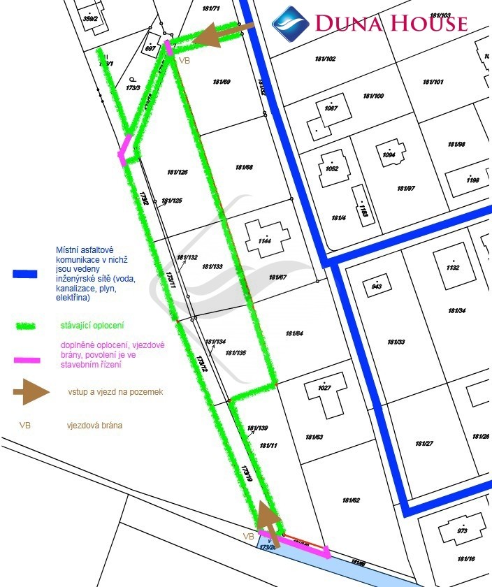 Prodej stavebního pozemku 4 297 m², Louňovice.