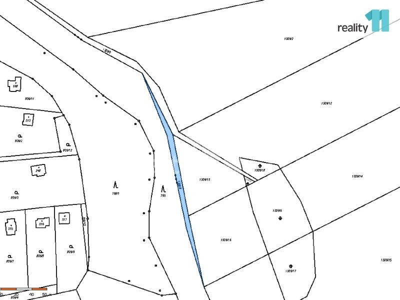 Pozemek 380m2, obec Ondřejov část Třemblat, Praha - východ