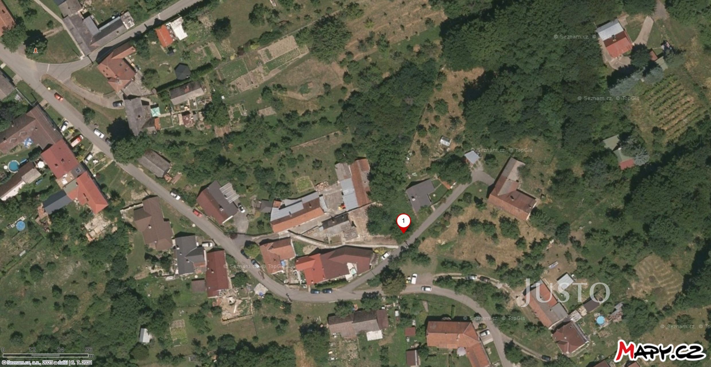 Prodej pozemku, 1439 m², Komárov u Napajedel