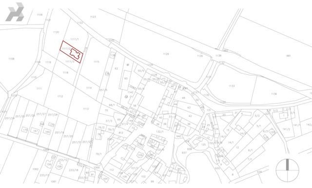 Prodej st. parcely 1.053 m2, obec Slavičky, okr. Třebíč