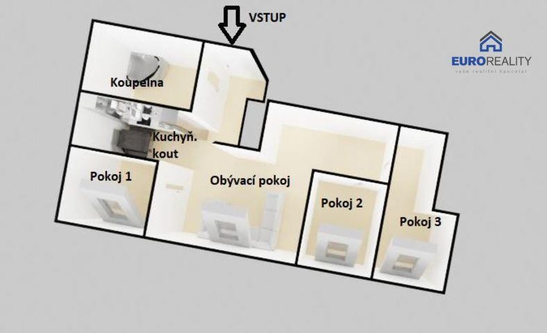 Pronájem, apartmán 4+kk, 120 m2, Plzeň - město, ul. Zbrojnická