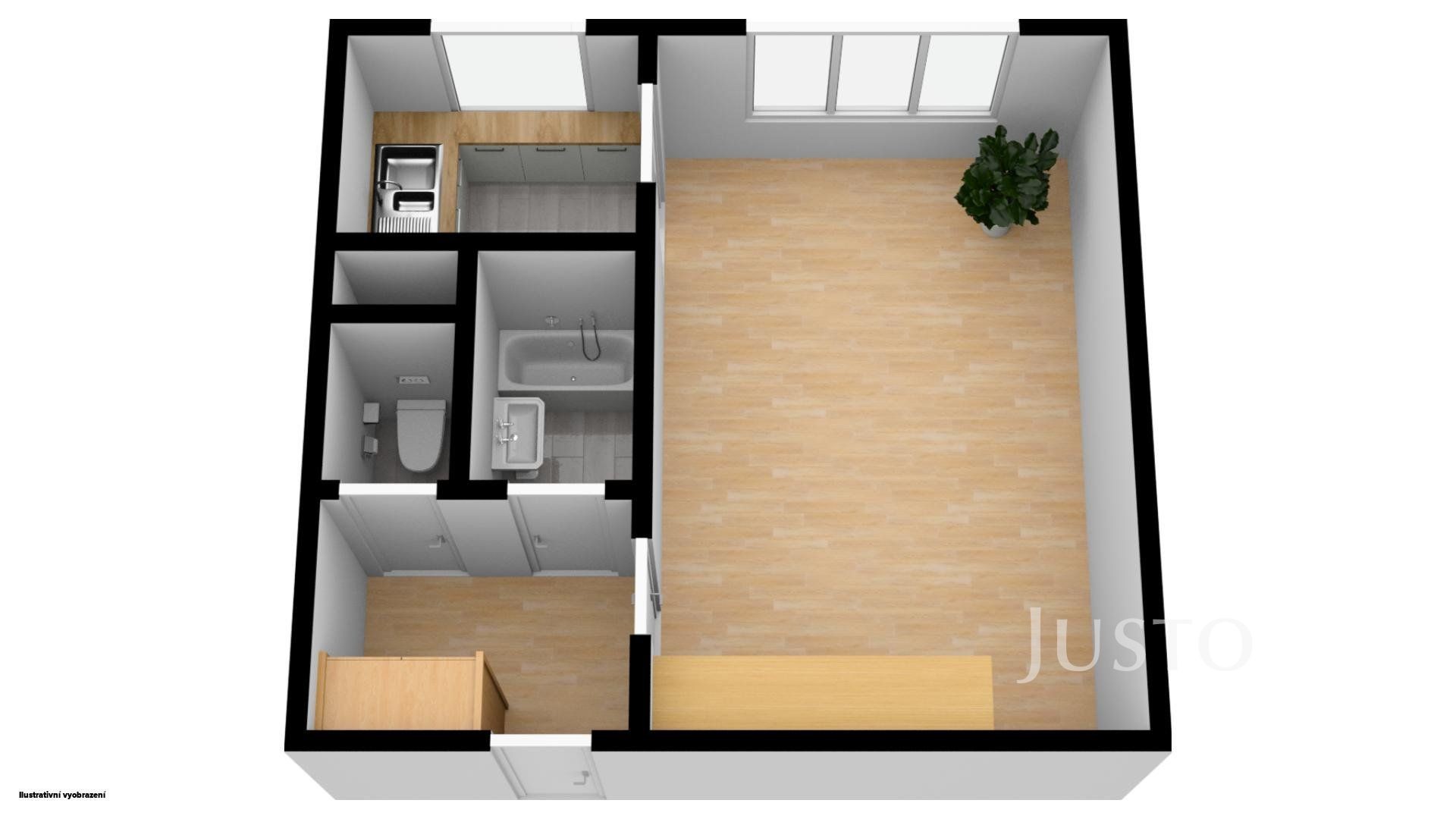 Prodej 1+kk, 31 m², Praha - Chodov
