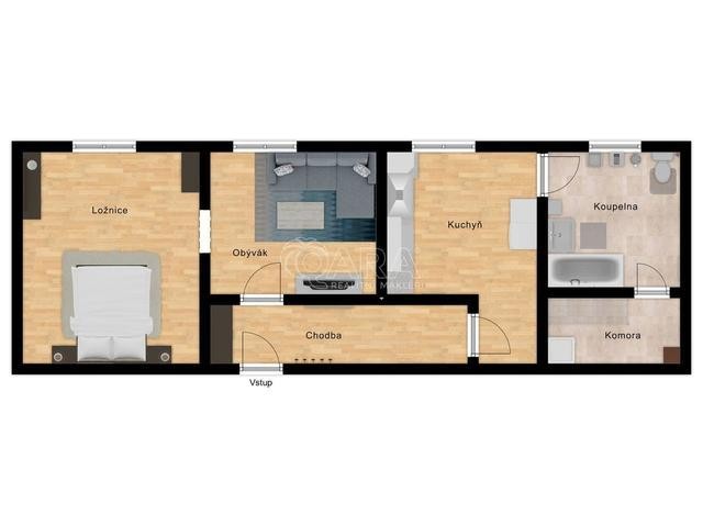 Prodej  rodinného domu 2+1, 65 m2 s pozemkem 262 m2, Krupá, okr, Kolín