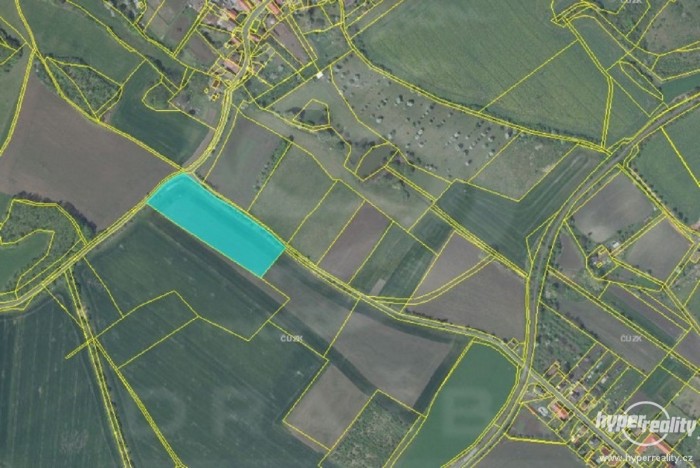 Lesy a pole 15.396m2, Chotiměř, podíl 1/10