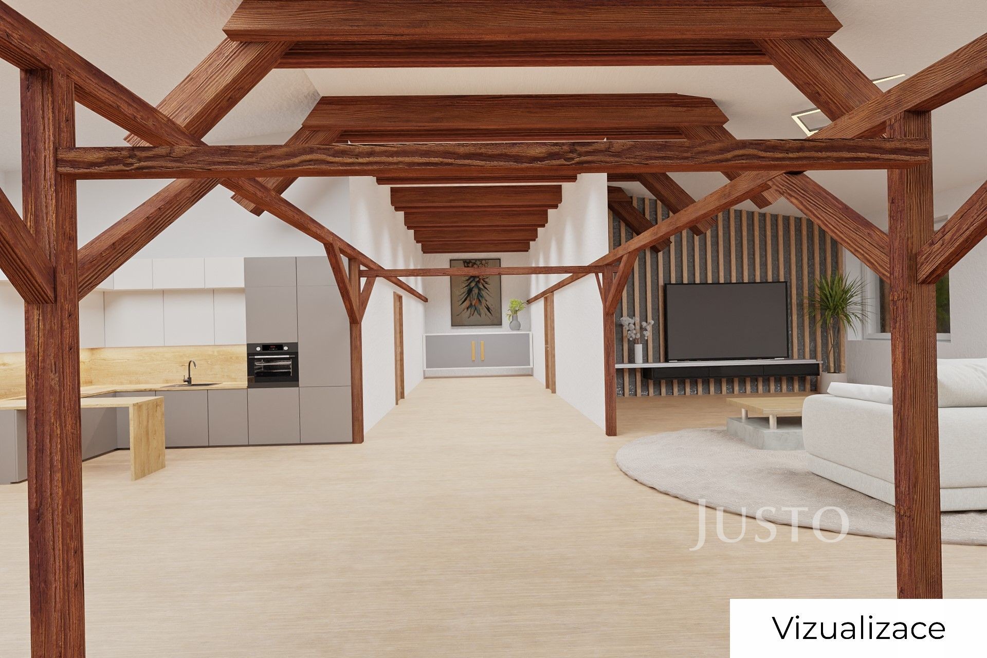 Prodej zrekonstruovaného bytu 3+kk, 55 m² - Vimperk