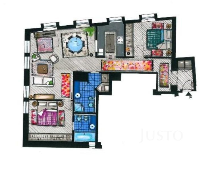 Pronájem 3+1, 81 m², Praha 1 - Malá Strana