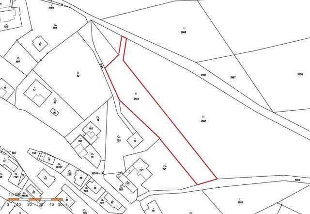 Prodej stavební parcely 2800 m2 v obci Kozlov u České Třebové