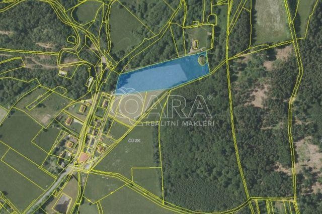 Prodej 1/2 podílu na pozemku o výměře 14.859 m2, část obce Smržovice, město Kdyně