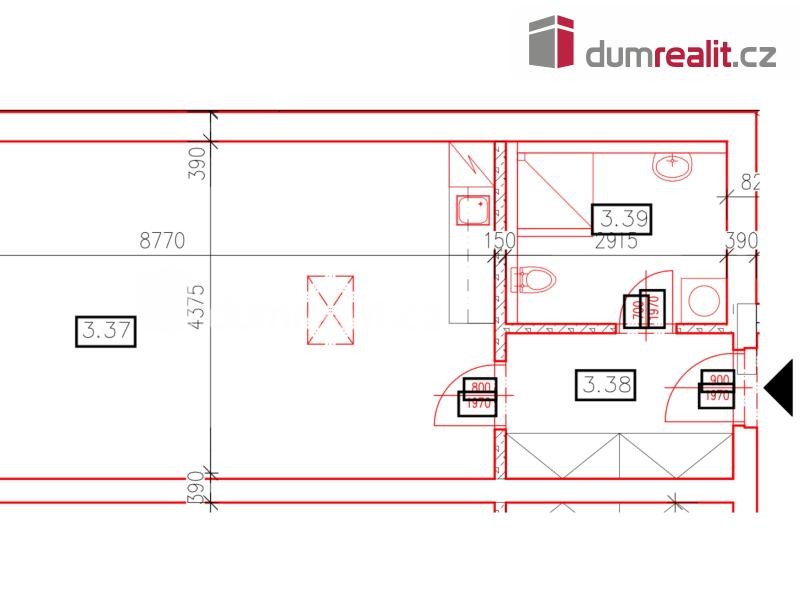 Pronájem bytu 1+kk o výměře 49,5 m2 ve Slavičíně 