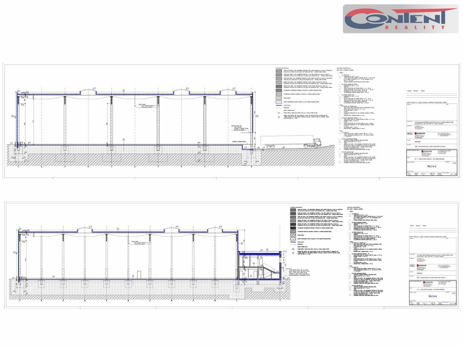 Pronájem skladu/výrobních prostor 3.324 m2, Kladno
