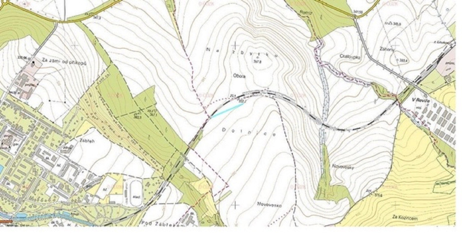 Zahrada 1393m2, Chvalčova Lhota