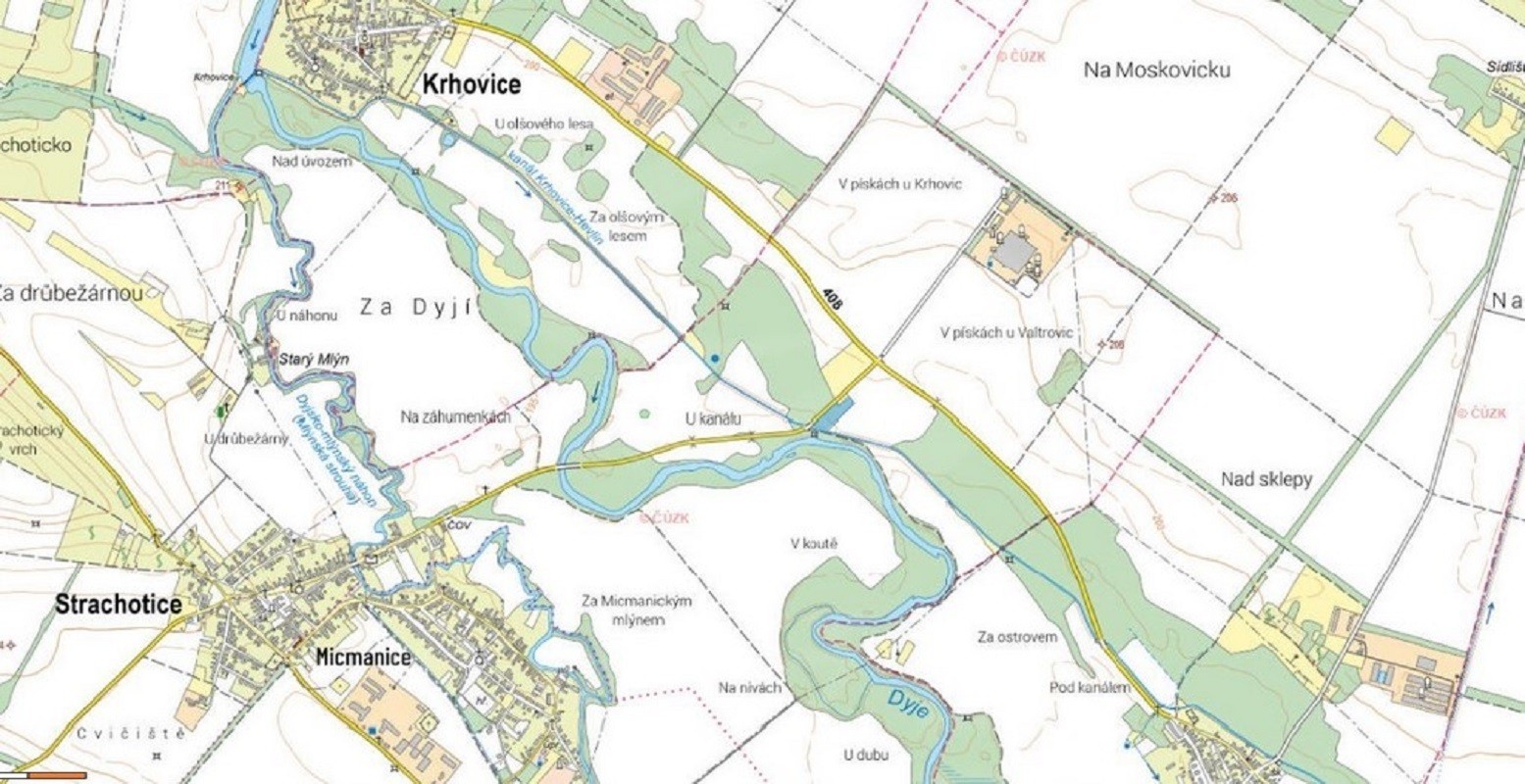 Lesní pozemek 6669m2, Strachotice, podíl 1/16