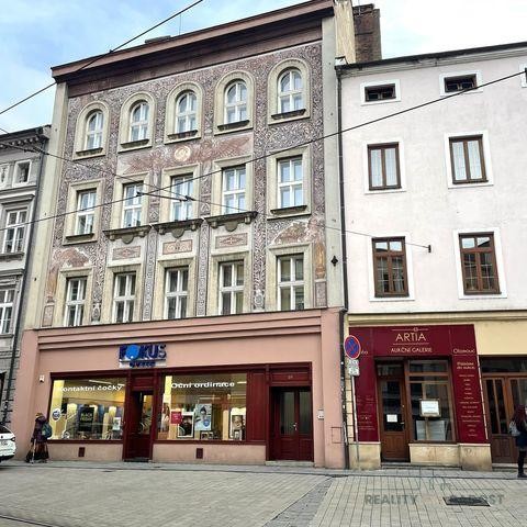 Pronájem zařízeného bytu 2+kk, 46 m2, 2. NP, centrum města, Olomouc, Denisova ulice
