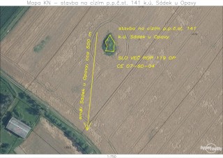 77220224 (VS): Opava - bunkr („řopík“) SLO VEČ ROP119OP, k.ú. Sádek u Opavy.