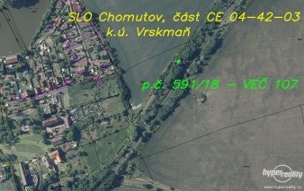 77220502 (VS): Vrskmaň – bunkr („řopík“) VEČ 107 s pozemkem, k.ú. a obec Vrskmaň, okr. Chomutov.