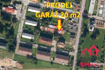 Prodej, garáž 20 m2, Lanškroun, ul. Čelakovského, okr. Ústí nad Orlicí