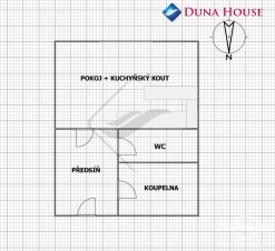 Prodej bytu 1+kk, 23,43 m², Praha 4 - Braník